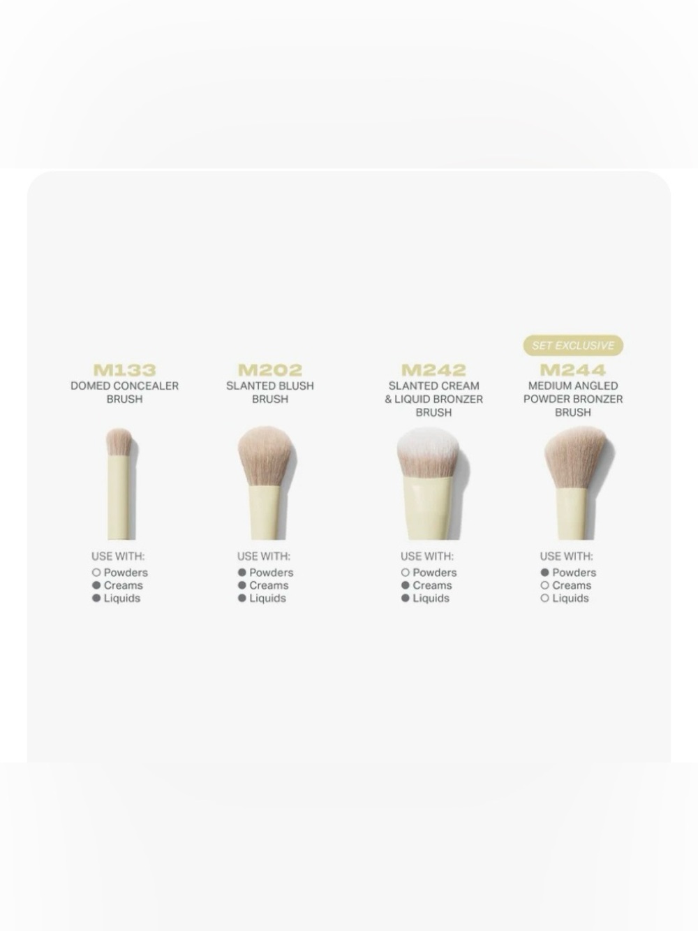 Morphe Buttery blends 4 piece face brush set - Picture 5 of 6